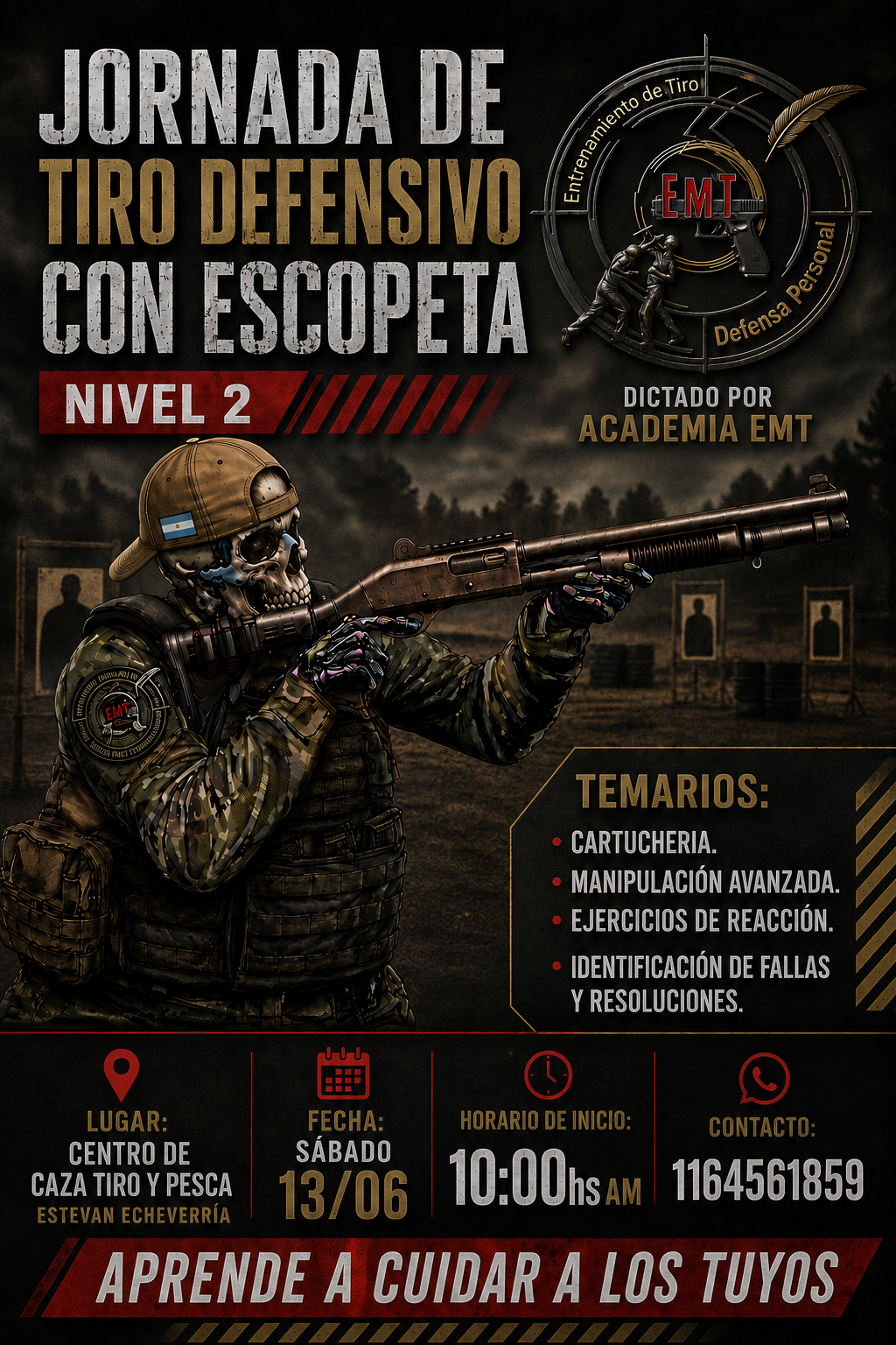 °JORNADA DE TIRO CON ESCOPETA DEFENSIVA NIVEL 2